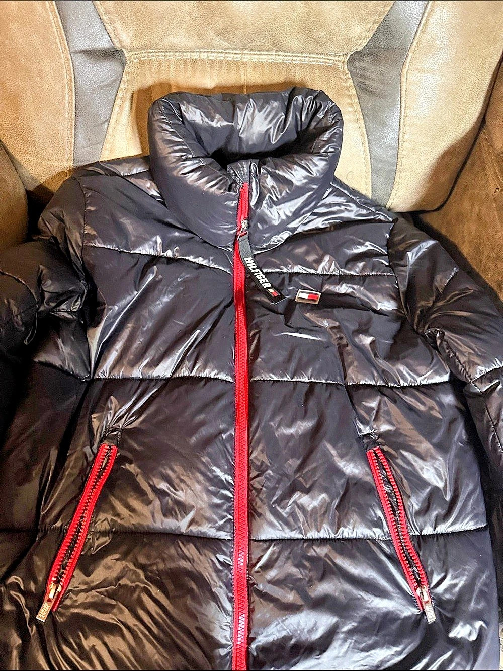 Tommy Hilfiger Sport Quilted Puffer Jacket Black Puffer Jacket